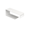 INK Smart Tablette de lavabo - 54x18x20cm - sans trou de robinet - acier blanc mat SW440124