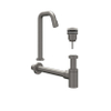 IVY Pact Ensemble pour lave-mains - Contour - posé - rehaussé - clapet always open - Metal black brossé PVD SW1031689