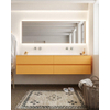 MONDIAZ VICA 200cm badmeubel ocher 4 lades wastafel cloud dubbel zonder kraangat SW411154 MONDIAZ VICA 200cm badmeubel ocher 4 lades wastafel cloud dubbel zonder kraangat SW411154