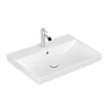 Villeroy & Boch Avento meubelwastafel - 65x47cm - 1 kraangat - met overloop - White Alpine (glans wit) SW59867