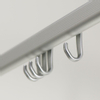 Sealskin Easy Roll Rail rideau de douche avec support plafond 170x80cm avec anneaux aluminium SW21953