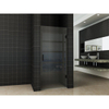 Wiesbaden Less Porte de douche sans profil 90x200cm verre 8mm avec coating NANO Noir mat SW680145