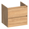 BRAUER Inspire meuble sous-lavabo 60 2 tiroirs softclose - sans poignées - 1 découpe pour siphon - Forest Tan SW1200700