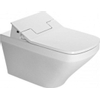 Duravit DuraStyle pack WC suspendu à chasse profonde sans rebord avec fixation dissimulée 37x62cm incl. abattant WC douche Slim Sensowash blanc SW85526