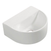 Wiesbaden Lara lavabo sans trou de robinet 30 x 25 x 12 cm céramique brillant blanc SW95733