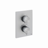 Crosswater 3ONE6 Inbouwthermostaat - 2 knoppen - 3 functies - met inbouwdeel - geborsteld RVS SW955776
