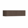 H&R Badmeubelen Juice Wastafelonderkast - 160x45x40cm - linkerhoek afgerond - 2 lades - geïntegreerde greep - coffee SW1490678