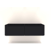 H&R badmeubelen Juice Meuble sous vasque - 160x45x40cm - angles arrondis - 2 tiroirs - poignée intégrée - anthracite mat SW862821