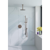 Fortifura Calvi Inbouw Regendoucheset - rond - thermostatisch - plafondarm - glijstang - 25cm - hoofddouche - staaf handdouche - PVD - geborsteld koper SW1189375