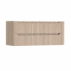H&R Badmeubelen Juice Meuble sous lavabo - 120x45x50cm - angle droit arrondi - 2 tiroirs - poignée intégrée - chêne Rockford SW1489682