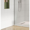 Crosswater Gallery Profil mural - 200cm - pour verre de 8 - 10mm - acier inoxydable brossé SW700790