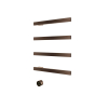 Hotbath &MORE Handdoekradiator - 50x76cm - vierkant - 4 stangen - horizontaal - met schakelaar - tuscan bronze (brons) SW1245748