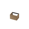 INK Wastafelonderkast - 60x45x40cm - 1 lade - greeploos - met houten keerlijst - MDF - Ash grey SW493462