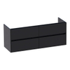 Saniclass Nexxt onderkast 140cm met 4 laden greeploos 2 sifonuitsparingen Black Wood SW208973 Saniclass Nexxt onderkast 140cm met 4 laden greeploos 2 sifonuitsparingen Black Wood SW208973