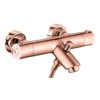 Best Design Lyon Mitigeur bain thermostatique mural Or rose mat SW398217 Best Design Lyon Mitigeur bain thermostatique mural Or rose mat SW398217