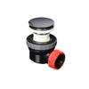 MONDIAZ Ruimte besparende click sifon 6,7cm hoog Solid surface rond Chroom messing SW415756 MONDIAZ Ruimte besparende click sifon 6,7cm hoog Solid surface rond Chroom messing SW415756