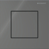 Geberit Type 40 urinioir bedieningsplaat - pneumatisch - vierkant - lava (grijs) SW1237216