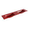 Mondiaz BIG small Fire solid surface inbouw wastafel 200cm dubbel SW435713 Mondiaz BIG small Fire solid surface inbouw wastafel 200cm dubbel SW435713