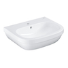 Grohe Euro Keramiek Wastafel - 60x48cm - met kraangat - met overloop - wit SW205895