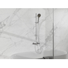 Fortifura Calvi Badkraan - met glijstangset - ronde handdouche - gladde doucheslang - hoogglans chroom SW997402