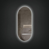 Arcqua Oval Miroir - 40x100cm - ovale - vertical - rétroéclairage LED SW1223208