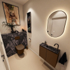 MONDIAZ TURE-DLUX Meuble toilette - 60cm - Rust - EDEN - vasque Lava - position droite - 1 trou de robinet SW1104000