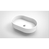 Arcqua Case Vasque à poser - 55x36cm - Ovale - Marbre de synthèse Blanc Mat SW767327