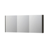 INK SPK2 spiegelkast – 180x74x14 cm – 3 deuren, dubbelzijdige spiegeldeuren – Intens eiken SW439913