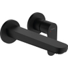 Hansgrohe Rebris s 1 greeps wastafelkraan - inbouw - wandmontage - met uitloop 20 cm - mat zwart SW796579