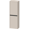 Duravit Ketho.2 Halfhoge kast - met 2 deuren - 40x132x24cm links - met tip ontaupe - mat taupe SW772450