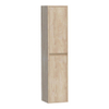 BRAUER Adore Armoire de salle de bains - 160x35x35cm - avec 2 portes sans poignées ouvrant à gauche ou à droite Forest Wheat SW370939