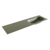 Mondiaz BIG small Army solid surface inbouw wastafel 160cm rechts SW424858 Mondiaz BIG small Army solid surface inbouw wastafel 160cm rechts SW424858