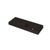 Ink Momento lavabo - 120x45x9cm - vasque à droite - sans trou de robinet - quartz noir SW798343