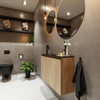 MONDIAZ TURE Kit lave-mains - 80x23x50cm - 1 trou de robinet - 2 portes - chêne blanchi mat - Lavabo à gauche - Solid Surface Noir SW475492 MONDIAZ TURE Kit lave-mains - 80x23x50cm - 1 trou de robinet - 2 portes - chêne blanchi mat - Lavabo à gauche - Solid Surface Noir SW475492