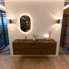 Mondiaz CIRO-DLUX Badkamermeubelset - 170x45x50cm - Solid surface wastafel Lava - 1 wasbak Links - 1 kraangat - 4 lades - Dusk SW1533062