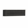 H&R Badmeubelen Juice Wastafelonderkast - 160x45x50cm - afgeronde hoeken - 4 lades - geïntegreerde greep - basalt SW1490705
