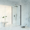 FugaFlow Eccelente Vetro Cabine de douche - 60x90x200 - Profil en verre de sécurité - anti-calcaire - PVD gunmetal brossé SW1451357