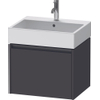 Duravit Ketho.2 Wastafelonderbouwkast - met 1 lade - 58.4x46x44cm - met greep antraciet - grafiet supermat SW772963