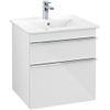 Villeroy & Boch venticello wastafelonderbouwkast - met 2 laden - voor wastafel - 55.3x50.2x59cm - glans wit GA50314