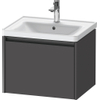 Duravit Ketho.2 Wastafelonderbouwkast - met 1 lade - 58.4x45.5x44cm - met greep antraciet - grafiet mat SW772991