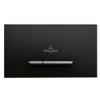 Villeroy & Boch Viconnect Bouton de commande E300 DF 25.3x14.5cm matière synthétique noir/chrome mat SW106658
