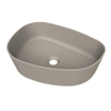 Arcqua Rocker waskom - opbouw - organisch links - 50x37cm - mat klei SW1209133