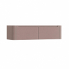 H&R Badmeubelen Juice Wastafelonderkast - 160x45x40cm - afgeronde hoeken - 2 lades - geïntegreerde greep - strawberry SW1259452