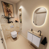MONDIAZ TURE-DLUX Meuble toilette - 60cm - Cale - EDEN - vasque Frappe - position droite - 1 trou de robinet SW1102665
