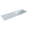 Mondiaz BIG small Clay solid surface inbouw wastafel 140cm rechts SW432011 Mondiaz BIG small Clay solid surface inbouw wastafel 140cm rechts SW432011