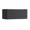 H&R Badmeubelen Juice Wastafelonderkast - 100x45x40cm - afgeronde hoeken - 3D-front - 1 lade - geïntegreerde greep - antraciet mat SW1259150