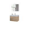Bruynzeel Palitano badmeubelset 80x56.5x46cm spiegelkast bardolino SW112888 Bruynzeel Palitano badmeubelset 80x56.5x46cm spiegelkast bardolino SW112888