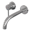 BRAUER Stripe Mitigeur lavabo encastré - bec courbé et rosaces modèle A2 - chrome SW1434712