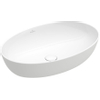 Villeroy & Boch Artis opzetwastafel ovaal - 61x41x12.5cm - zonder kraangat - zonder overloop - zonder plug - White Alpine (glans wit) 1025294