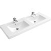 Villeroy en Boch Subway meubelwastafel dubbel 130cm wit 0123198 Villeroy en Boch Subway meubelwastafel dubbel 130cm wit 0123198